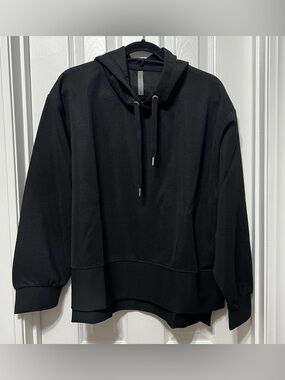 Simply Southern Black Textured Hoodie with Drawstring
